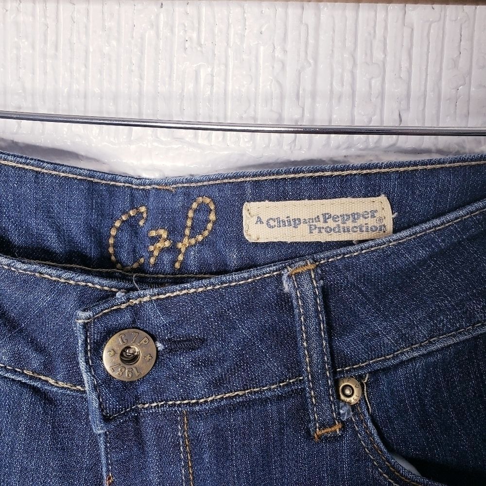 Chip and Pepper crop jeans cut off raw hem size 7 - Picture 10 of 11